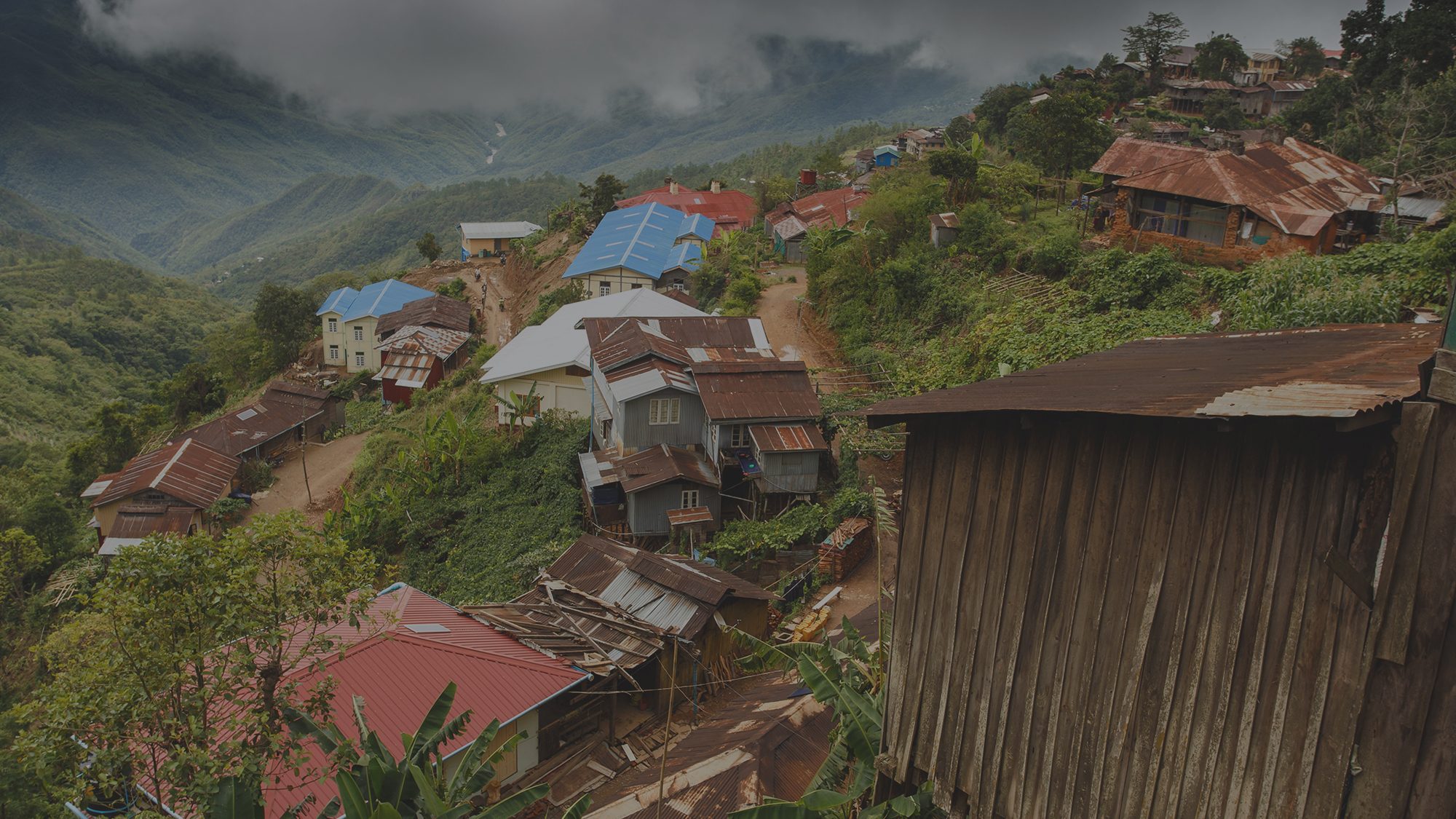 Mountain village in Myanmar