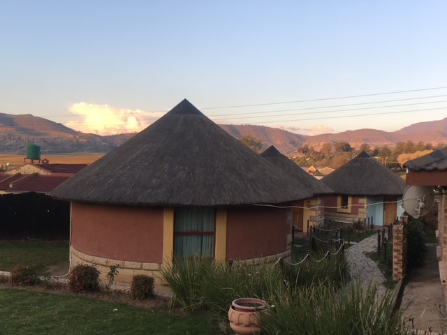 Round huts in Lesotho